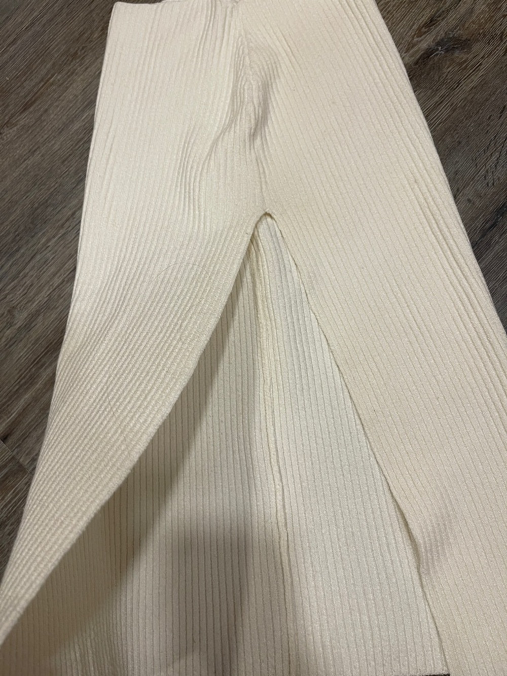 The Honest Company Cream Ribbed Maxi Dress Set - Picture 3 of 4